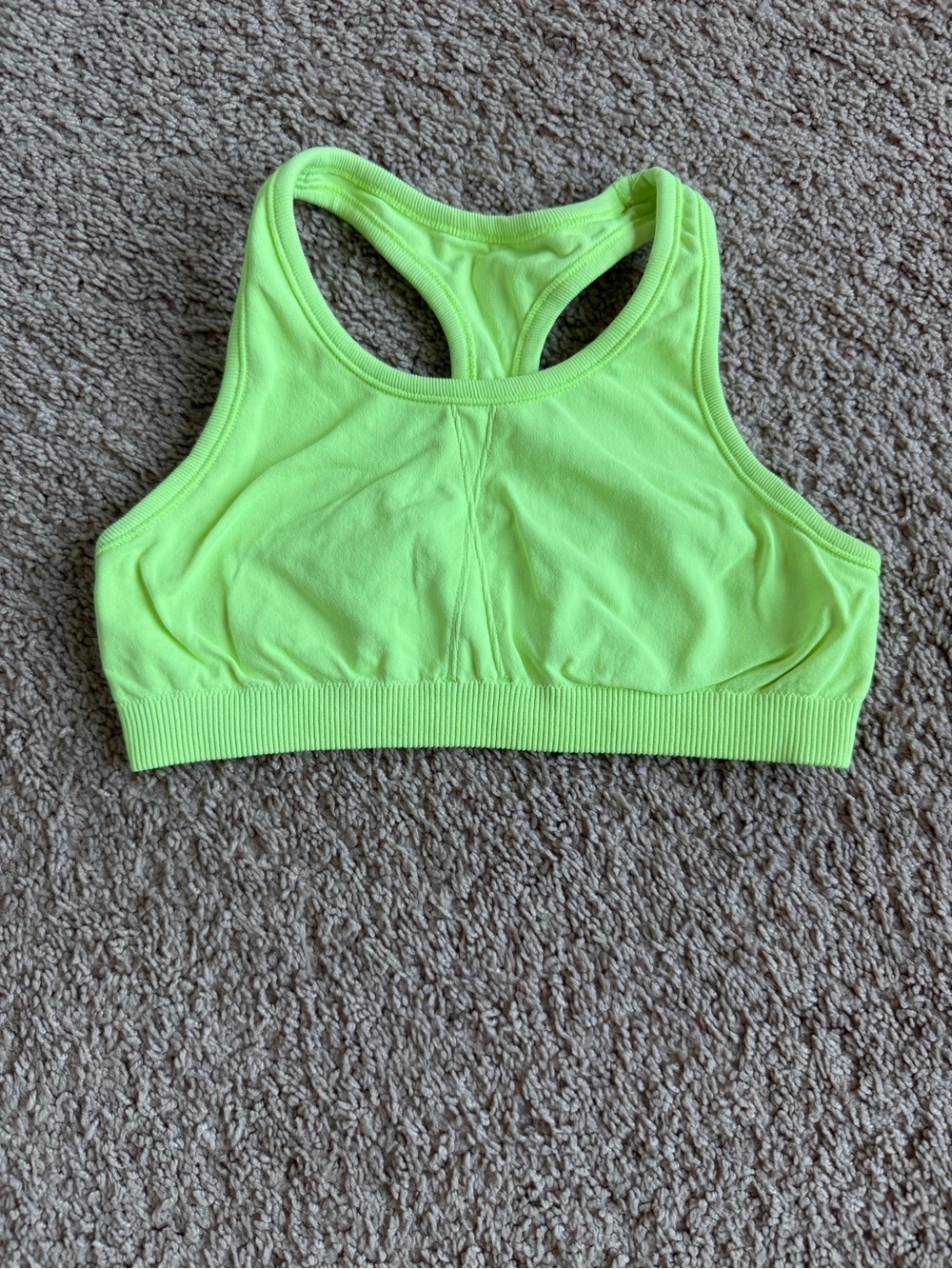 Athleta Girl Neon Racerback Sports Bra Girls L/12